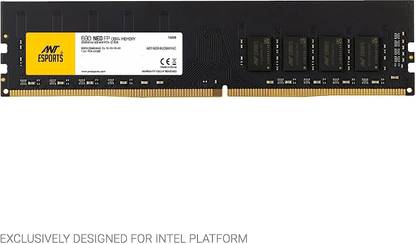 Ant Esports 690 NEO FP DDR4 16 GB (Single Channel) PC (2600 MHz 16 IC U-DIMM CL 19-19-19-43 288- Pin 1.2V Desktop RAM for Intel MB)