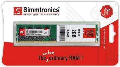 simtronics RAM DDR2 2 GB PC SDRAM (800 DESKTOP)