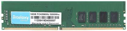 Intelaxy 16GB DDR4 3200 mhz Ram DDR4 16 GB (Dual Channel) PC SDRAM (16GB 3200 MHz Desktop|UDIMM|Highly Durable Memory for Gaming Desktop)