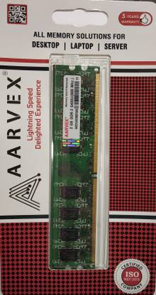 AARVEX DDR2 800 MHZ DDR2 2 GB (Single Channel) PC (DDR2)