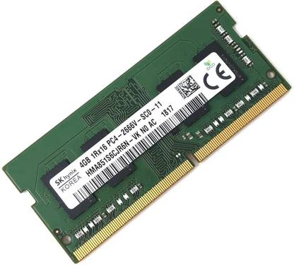 Sk Hynix Laptop RAM DDR4 4 GB (Single Channel) Laptop SDRAM (Original 4GB DDR4 Laptop RAM 2666 MHz SODIMM 3 Years Warranty)