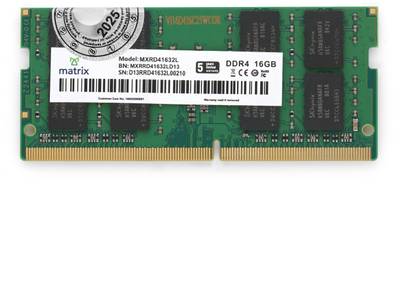 Matrix 16 GB DDR4 LAPTP RAM DDR4 16 GB (Single Channel) Laptop DDR4 (16GBDDR4LT)
