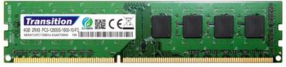 TRANSITION 4GB DDR3 1600 MHZ PC3-12800S DESKTOP RAM / MEMORY DDR3 4 GB (Dual Channel) PC (TST4D3)