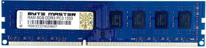 BYTE MASTER DDR3 DDR3 8 GB (Dual Channel) PC (RAM 8GB DDR3 1600 Mhz)
