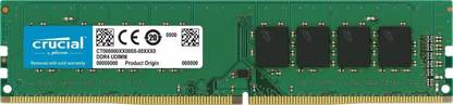 Crucial Crucial Basic Series 2666 Mhz Desktop Ram with 10 Years Warranty DDR4 4 GB (Dual Channel) PC (CT4G4DFS8266- 4GB DDR4-2666 UDIMM)