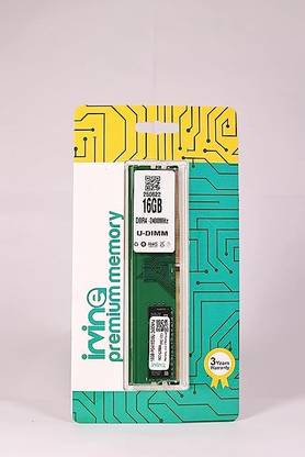 IRVINE Highly Durable Memory for Desktop PC | DDR4 16 GB (Single Channel) PC DDR4 (GB DDR4 2400 MHz Desktop RAM, With 3 Year Warranty)