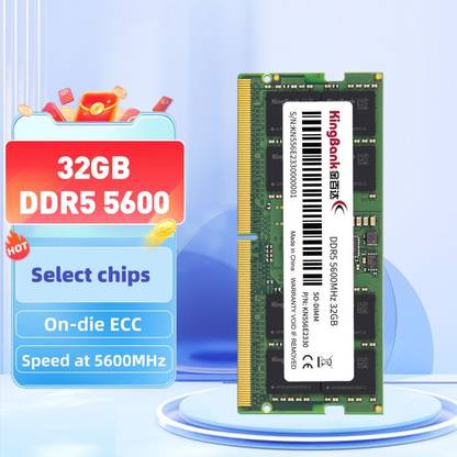 KINGBANK 5600 MHz KDPN/KDNN DDR5 16 GB (Single Channel) Laptop DDR5 SODIMM (DDR5 SODIMM)