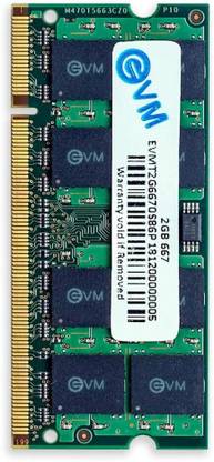 EVM Laptop RAM DDR2 2 GB Laptop DDR2 (EVMT2G6670S86P)