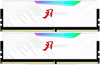 KINGBANK Heatsink Gaming Memory DDR5 DARK Heatsink Series (32X2 GB) 6000MHz DDR5 64 GB (Dual Channel) PC (DDR5 DIMM DARK Heatsink D-RAM M-DIA UDIMM)