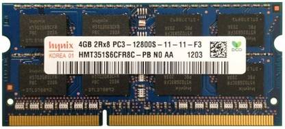 Hynix 1600 Mhz DDR3 4 GB Laptop SDRAM (2Rx8)