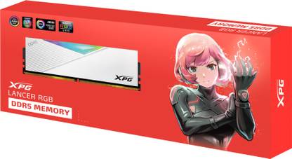 XPG LANCER RGB DDR5 16 GB (Single Channel) PC SDRAM (AX5U6000C4016G-CLARWH)