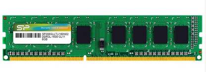 SILICONN POWER DDR3 UDIMM DDR3 8 GB (Single Channel) PC (SP008GLLTU160N02)
