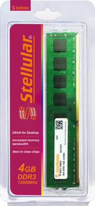 STELLULAR 1600Mhz/12800 DDR3 4 GB (Dual Channel) PC DDR3 SDRAM (ST4GD3-12800U)