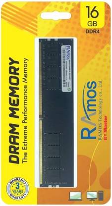 Ramos RM4DAG48A1C-PRRWER DDR4 16 GB PC DRAM (RAMOSRAM16GB)