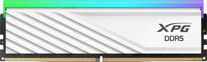 XPG Lancer Blade RGB White (16GBx1) DDR5 6000MHz DDR5 16 GB (Single Channel) PC (AX5U6000C3016G-SLABRWH Desktop RAM (WHITE)