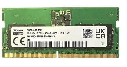 Sk Hynix 8GB DDR5 LAPTOP 4800B DDR5 8 GB (Single Channel) Laptop (HMCG66MEBSA092N BA)