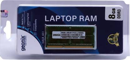 GEONIX LAPTOP DDR3 8 GB (Dual Channel) Laptop (8GB DDR3 1600Mhz)