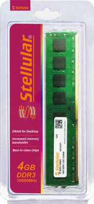 STELLULAR 1333/10600 MHZ DDR3 4 GB (Dual Channel) PC DDR3 SDRAM (ST4GD3-10600U)