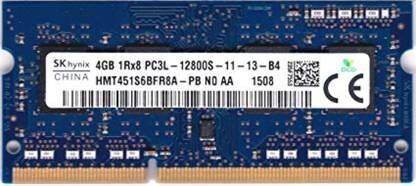 NEW HYNIX DDR3 4GB DDR3 4 GB (Dual Channel) Laptop (DDR3 4GB LAPTOP RAM HYNIX DUAL CHANNEL 1600MHZ.)