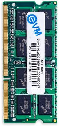 EVM Laptop RAM DDR3 4 GB Laptop DDR3 (1600MHz So-DIMM Memory)