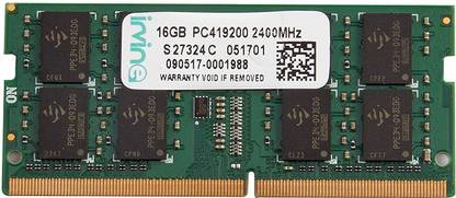 IRVINE DDR4 2400 MHz RAM DDR4 16 GB (Single Channel) Laptop DDR4 (Highly Durable Memory Module for Laptops & Notebooks | 3 Years Warranty)