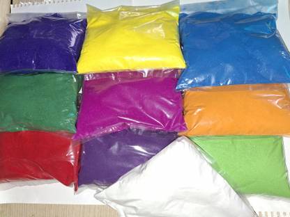 CHITRASHILA Pack of 10 Rangoli Powder
