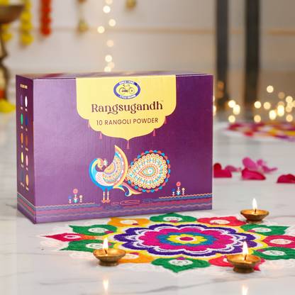 Cycle Pack of 10 Rangoli Powder