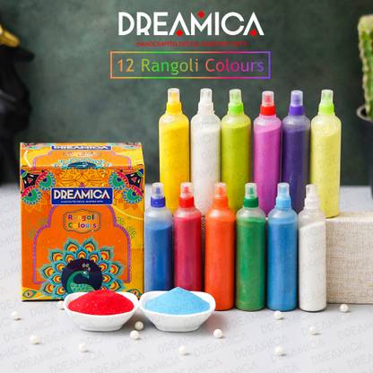 CW Pack of 12 Rangoli Powder