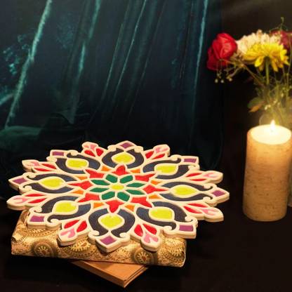 Decodesk Island Rangoli Chakra Design 16 Inches Rangoli Stencil