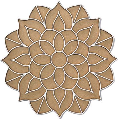 VVMCNC Rangoli Stencils for Home Décor, Diwali Decoration Item for Home 12X12 Rangoli Stencil