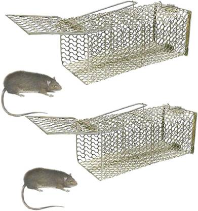 udayog Rat Trap - Rat/Mouse, Iron Trap/Catcher Cage Rustic Copper(PACK OF 2) Live Trap