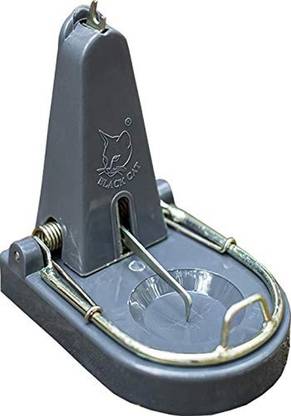 Klickey Black Cat Standard Rat Trap Mouse Catch (Grey, 1) Snap Trap