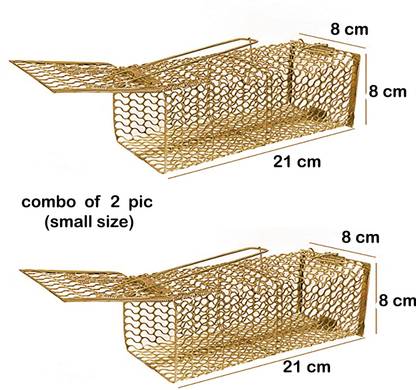 MITHO Rat, Mouse Trap Iron small Size Solution at Problems Live Trap COMBO OF 2 PIC Live Trap
