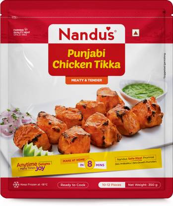 Nandus Punjabi Chicken Tikka 350G Punjabi Chicken Tikka