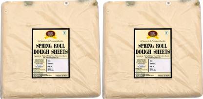 FOOD ESSENTIAL Spring Roll Sheet 1 kg. Pack of 2 (50 Sheets in Each) 1 kg