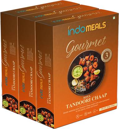 Indomeals Soya Tandoori Chaap (Set of 3) 750 g