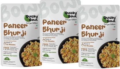 Quicky Bowl Paneer Bhurji | Mashed Cottage Cheese and Vegetable | Ready to Eat Meal