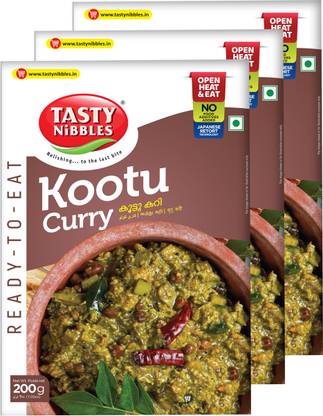 Tasty Nibbles Ready To Eat Kootu Curry 200g (Pack of 3) 600 g