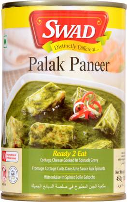 SWAD Ready to Eat Palak Paneer | Instant Mix Vegetarian with No Added Preservatives 450 g