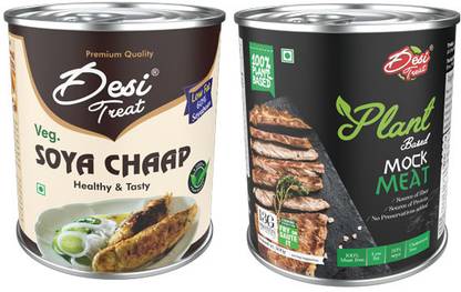 Desi Treat Veg Soya Chaap & Vegan Mock Meat 800 g