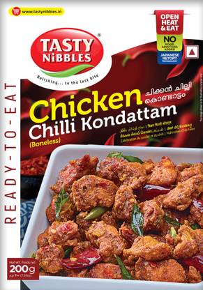 Tasty Nibbles Ready To Eat Chicken Chilli Kondattam|No Added Preservatives 200 g