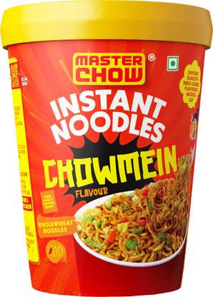 MasterChow Instant Cup Noodles - Chowmein Noodles | Delicious Saucy Taste w/ Extra Veggies 100 g