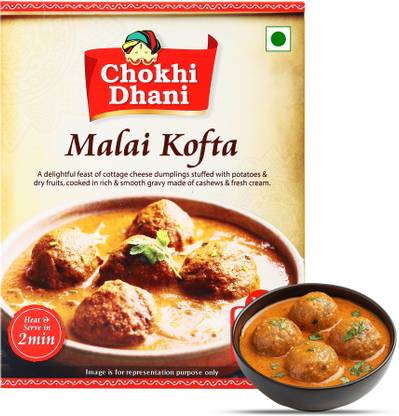 Chokhi Dhani by Chokhi Dhani Malai Kofta Ready To Eat Meal in 2 Minutes (Pack of 1) 300 g