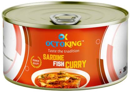 Octoking Ready To Eat Sardine Fish Curry No Added Preservatives 200 g