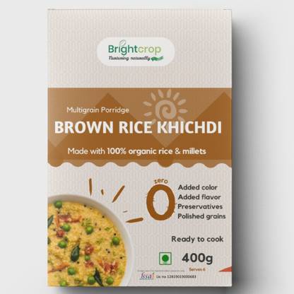 brightcrop Brown Rice Khichdi | Multigrain porridge 400 g