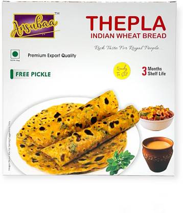 Ansubaa Methi Masala Thepla | 10 Pieces | Ready to Eat | 3 Month Shelf Life 10 Pieces