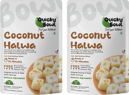 Quicky Bowl Coconut Halwa | Grated Coconut pudding | Ready to Eat | Instant Food 300 g