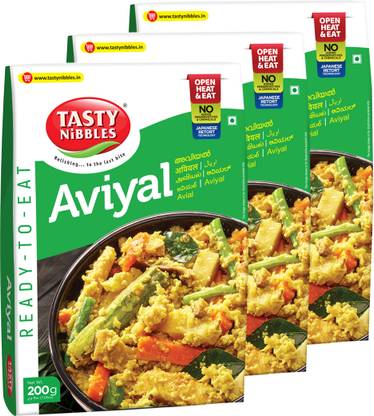 Tasty Nibbles Ready to Eat Avial Curry 200g x3 600 g