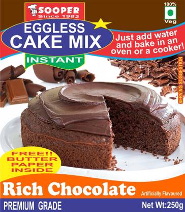 SOOPER EGGLESS CAKE MIX CHOCOLATE 2 x 250g 500 g
