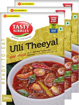 Tasty Nibbles Ready To Eat Ulli Theeyal (Pack 3) 600 g